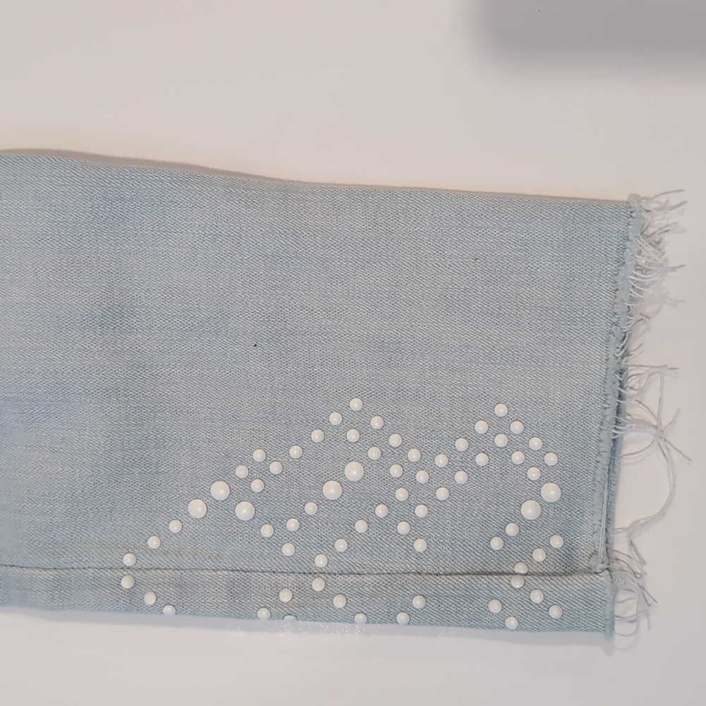 Levi's 711 Amilly Ankle Light Wash Studded Jeans Size 26 - Picture 6 of 12